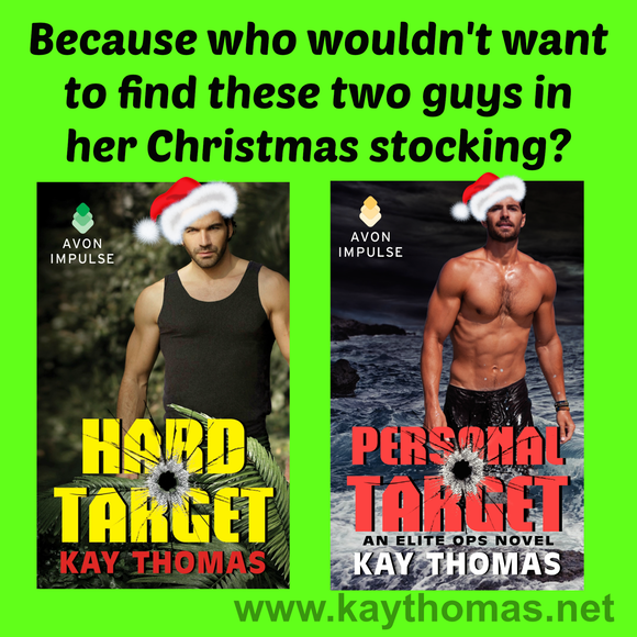 the men of Elite Ops in Santa hats